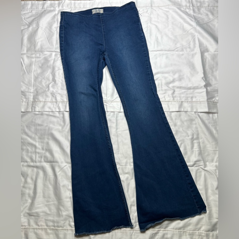 free people penny pull on flare jeans